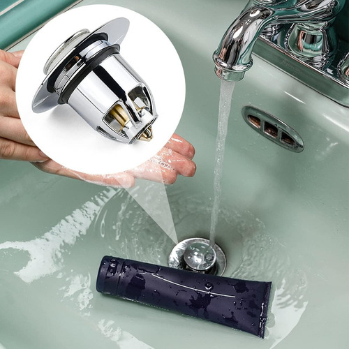 Filtro Tapon Drenaje Con Rebote Para Fregadero Lavabo Cocina