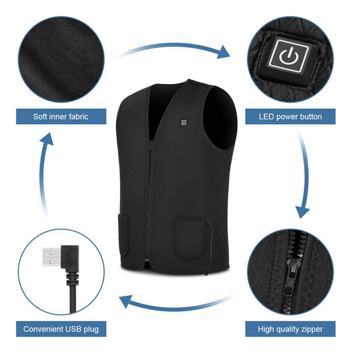 Chaleco Calentado, Chaqueta Con Calefacción Ropa De