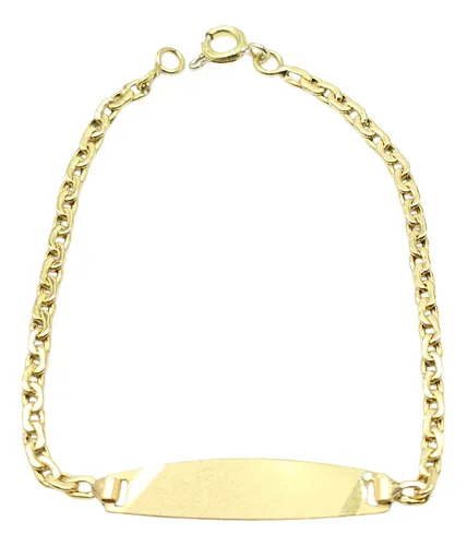 comprar Pulsera Identidad Oro 18k Arenado Bebé Modelo C342 A6c comprar Pulsera Identidad Oro 18k Arenado Bebé Modelo C342 A6c