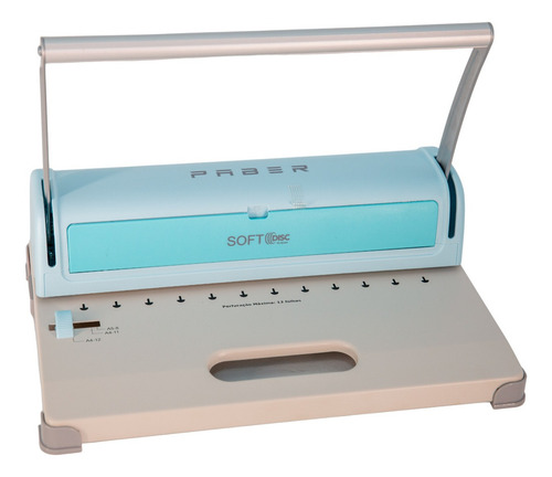 Encadernadora Cogumelo Soft Disc A4 12 Furos Paber Verde