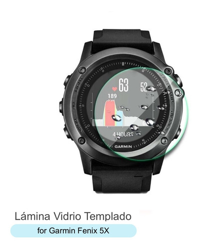 Lámina Vidrio Templado Para Smartwatch Garmin Fenix 5x