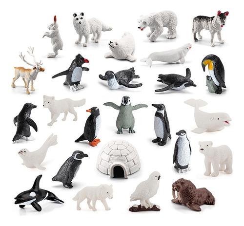 S Juguete De Animales Polares Juego De Figuras Realistas De
