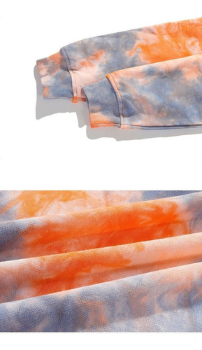 Sudadera Con Capucha 85% Algodón Tie Dye Hombres Sudaderas C