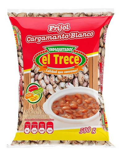 Frijol Cargamanto Blanco 1kg X 25und - Kg a $1008