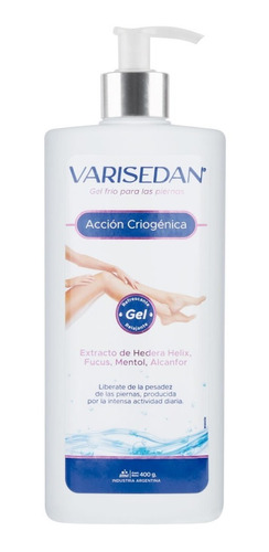 Varisedan Gel Frío Para Piernas Acción Criogénica 400g