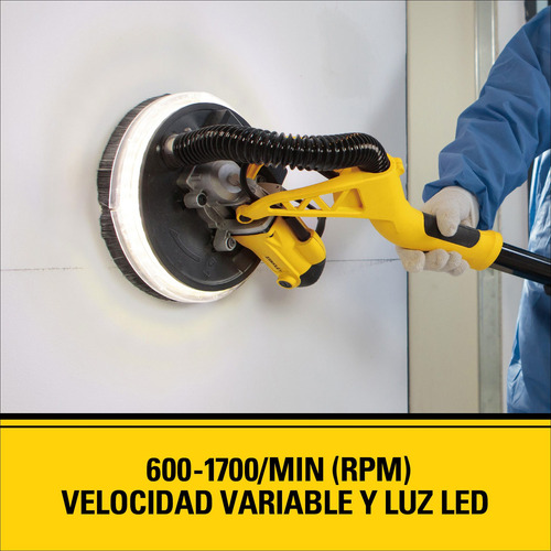 Lijadora De Pared Y Techo 750w Stanley Sw75-b2c Color Amarillo