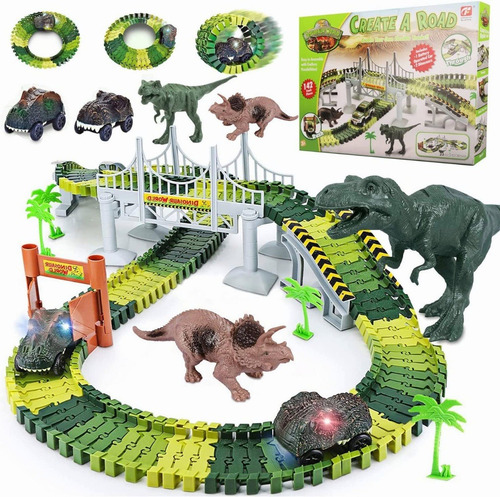 Juguetes De Dinosaurio Pista Flexible Para Niños 160 Piezas | Meses sin intereses Juguetes De Dinosaurio Pista Flexible Para Niños 160 Piezas | Meses sin intereses