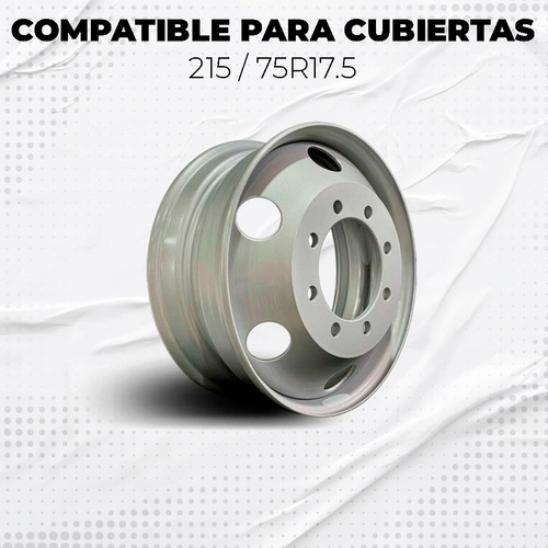 Llanta Disco Dual 6,00 X 17,5 - Ford 4000 - Trailers Gris