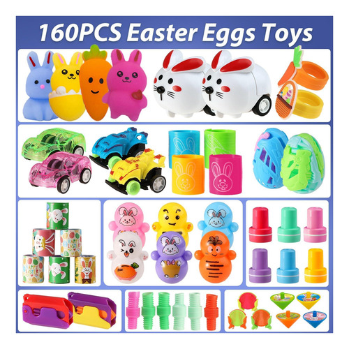 Toaper 160pcs Huevos De Pascua Prestados A Granel Con Huevos
