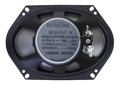 Par Alto Falante Bravox Oval 5x7 Porta Ford Ka / Brava | MercadoLivre