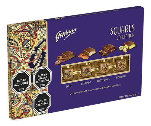 Imagen 1 de 3 de Chocolate Bombón Goplana 400g Variedades Rellenos
