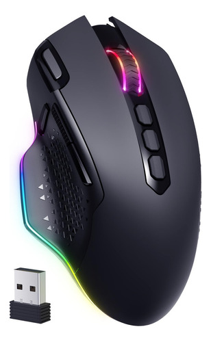 Weemsbox Raton Inalambrico Para Juegos, Mouse Ergonomico Rec