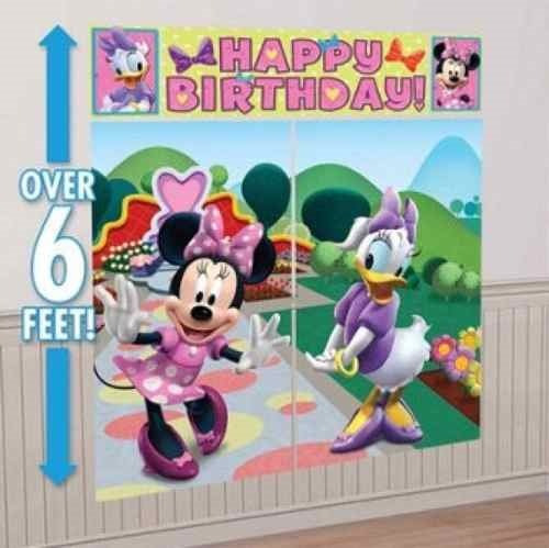 Minnie Y Daisy Decoracion Pared 1.65x1.85 Fiestas Infantiles