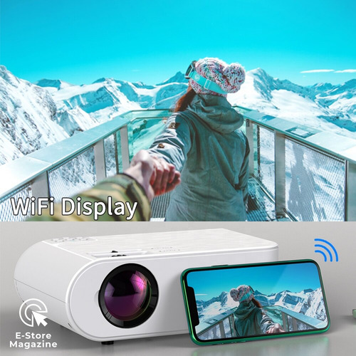 Projetor Android Salange P62 4000lum Wifi Hd Bluetooth 360