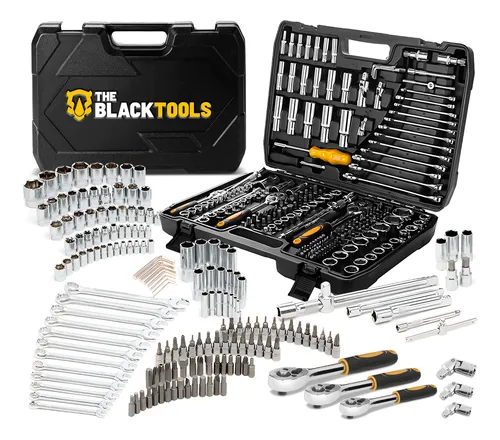 Jogo de Soquetes e Catracas 216 Peças - Kit de Ferramentas