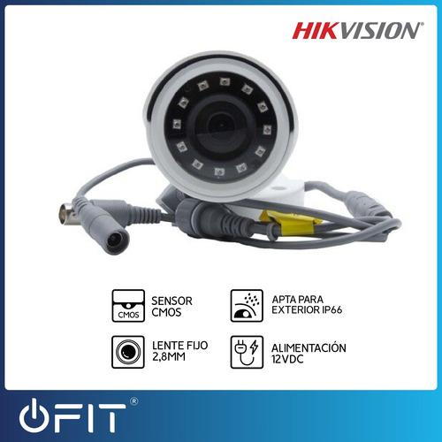 Imagen 3 de 10 de Camara Seguridad Hikvision Bullet Full Hd 1080p Metal