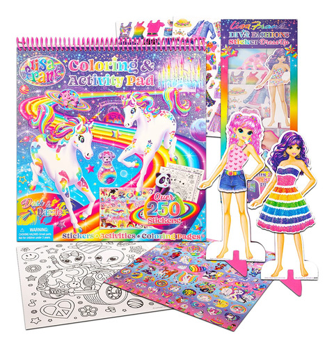 Bendon Inc Lisa Frank Coloring Book And Stickers Set - Lisa