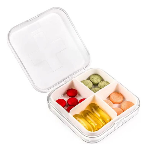  Mebix TRD pastillero diario caja con división color blanco