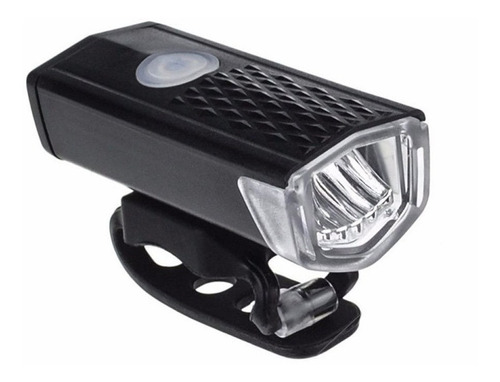 Linterna frontal para bicicleta, USB, LED, 300 lm, D 2255, color negro