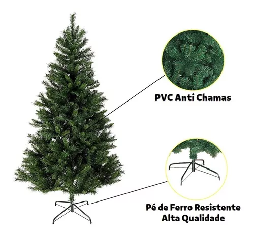 Árvore de Natal Pinheiro 1,80 m 180 cm HV 600 Galhos - GIFTCENTER