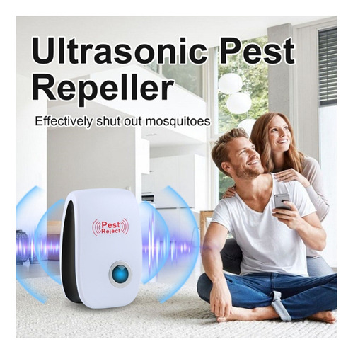 Repelente Electrónico Ultrasónico De Insectos, Mosca, Ratón,
