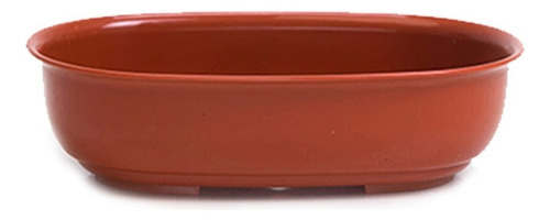 Maceta Plastico Ta Plastic Bonsai Ovalado N20 Color Terracota