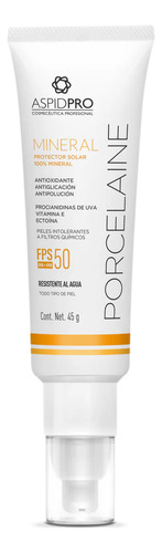 Porcelaine 100% Mineral - Protector Solar 50 Fps Aspid Pro