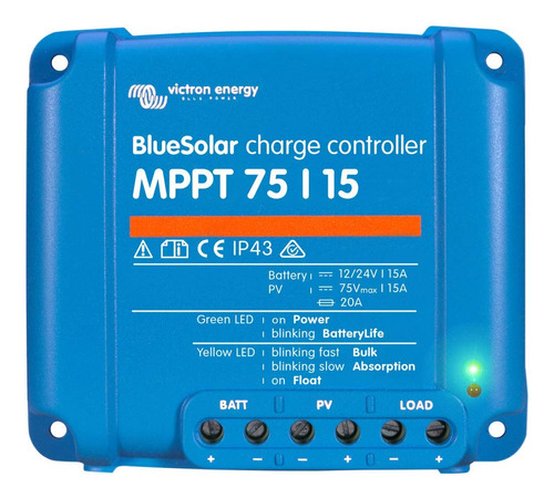 Victron Bluesolar Mppt Charge Controller - 75v - 15amp ...