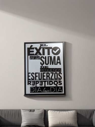 Decoración Pared Frase Motivacion Oficina Empresa Hogar 80cm