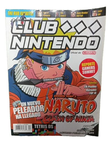 Revista Club Nintendo Naruto Clash Of Ninja