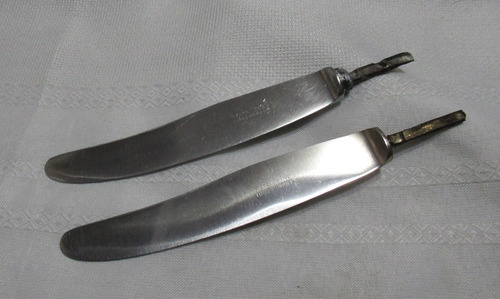 2 Hojas Acero Extra Fino Inossidable Italia Encabar Cuchillo