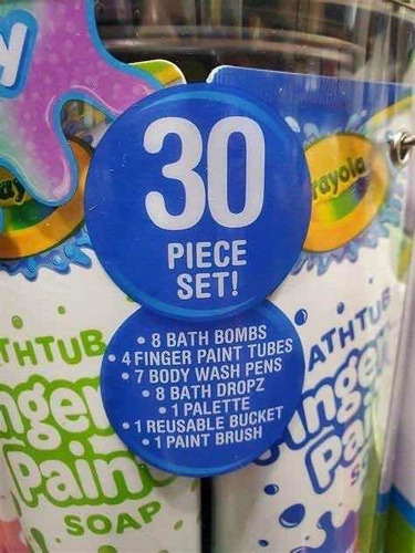 Jabón Para Niños Crayola Set 30 Piezas Bath Activity Bucket