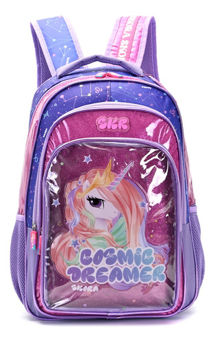 Mochila Escolar Espalda Cosmic Dreamer Skora Think Happy