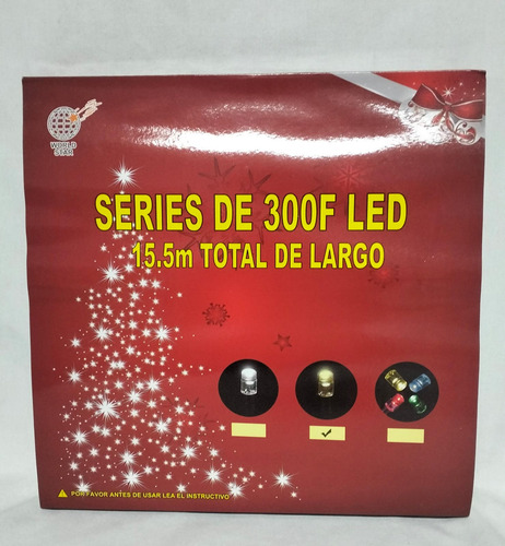 Serie Tira De Luces Led 300 Leds Luces Amarilla Dorada 15 Mt Luces Amarillo Luz Dorada