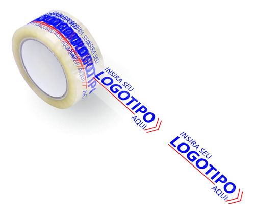 Fita Adesiva Personalizada Com Sua Logo 18 Rolos