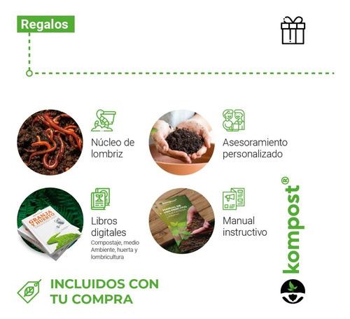 Imagen 2 de 10 de Compostera Urbana Balcón Lombrices Compost 80 L + Envío