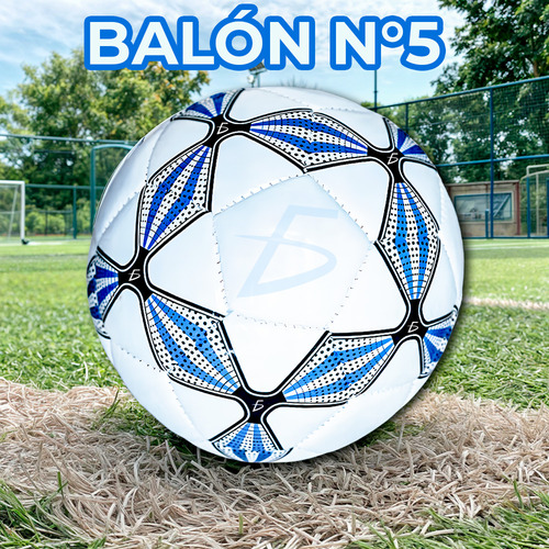 Balon Futbol Profesional Numero 5 Alta Precisión Durabilidad Color Blanco