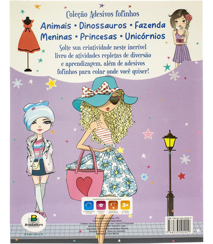 Adesivos Fofinhos: Meninas, De Brijbasi. Editora Brasileitura, Capa Mole Em Português