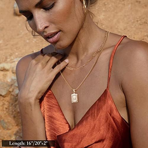 Delicados Collares En Capas For Mujer, Collar De Cadena Con