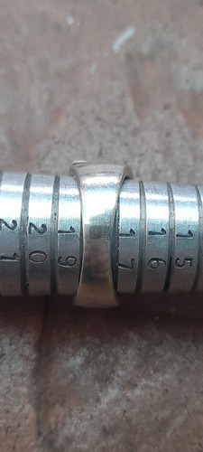 Anillo De Plata 925 Vintage Plateado 18 (Usado)
