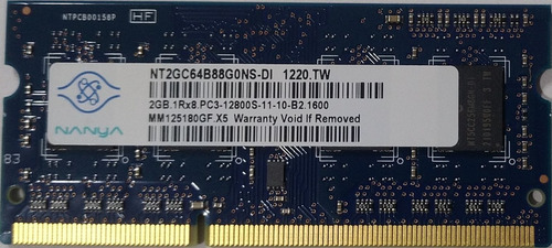 Memorias Ram Notebook 2 Gb Ddr3 Y Ddr3l Testeadas (Usado)