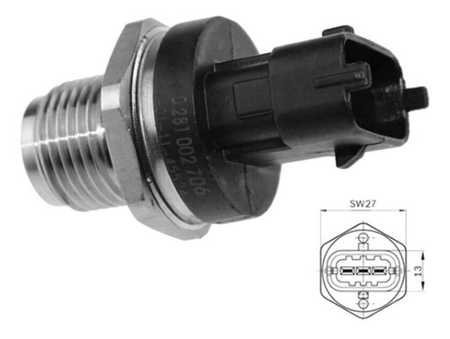 S Sensor De Riel De Alta Presión De Combustible 0281006053