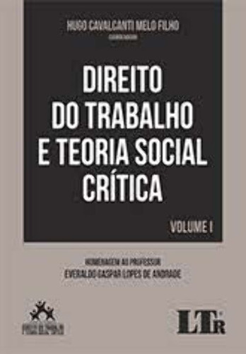 Direito Do Trabalho E Teoria Social Crítica Volume I