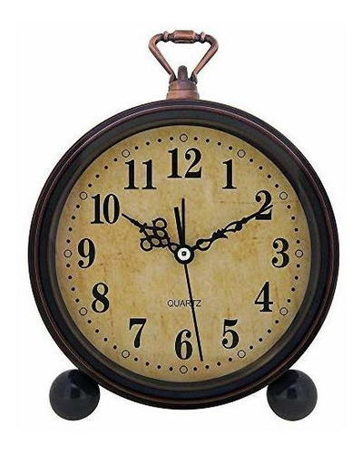 Reloj Despertador Vintage Reloj Analógico De Cuarzo, Clasico