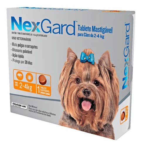 Nexgard Para Cães De 2 A 4kg Com 1 Tablete
