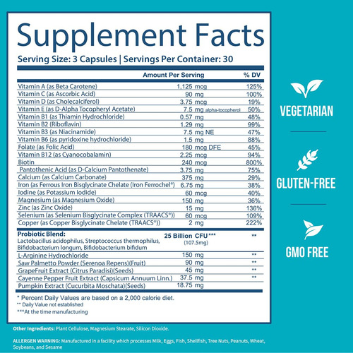 Gobiotix Multivitamínico Probióticos 90 Cápsulas