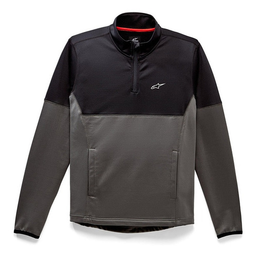 Jaqueta Casual Moleton Alpinestars Mission Preto Cinza