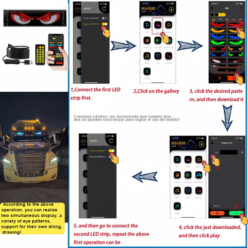 Usb5v Letrero Led Programable Flexibel Letrero Lumino19x90cm