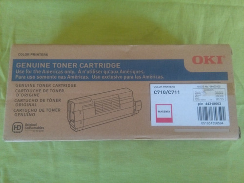 Toner Oki 44318601 Amarillo C710 C711 710 711 Original