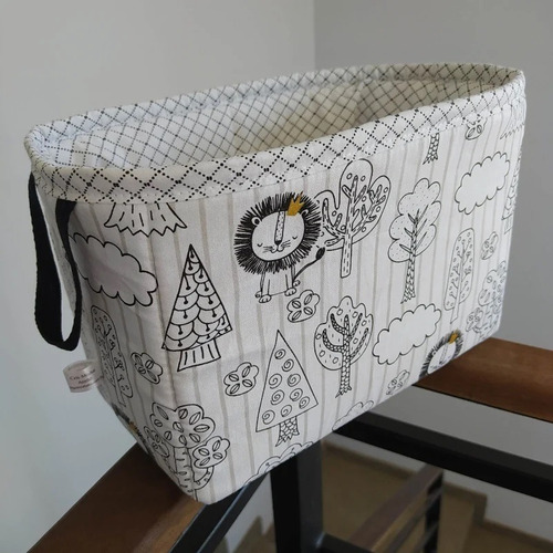 Imagem 2 de 3 de Cesto Organizador Porta Fraldas Enxoval Bebê Kit Higiene